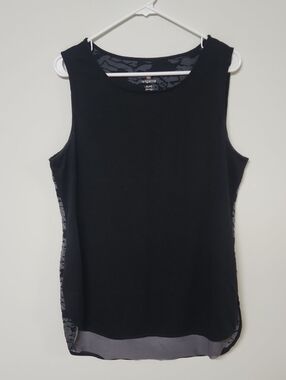 Tangerine Black Sleeveless Camisole